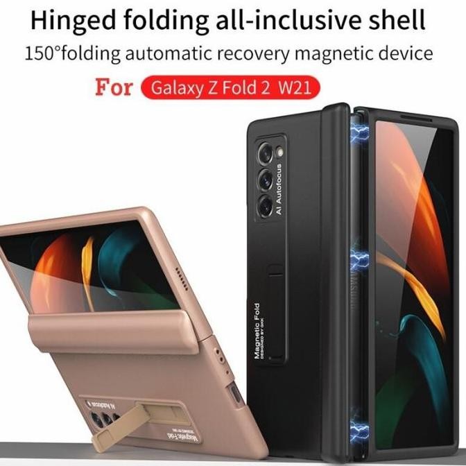 Case Samsung Galaxy Z Fold 2 5G Stand Frame Magnetic Case GKK Original