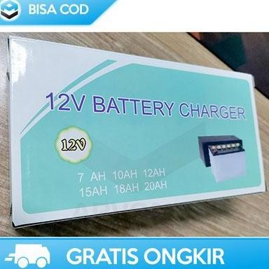 Charger Aki Motor Mobil 12 V 2A Taffware Original Ud11 Otomatis