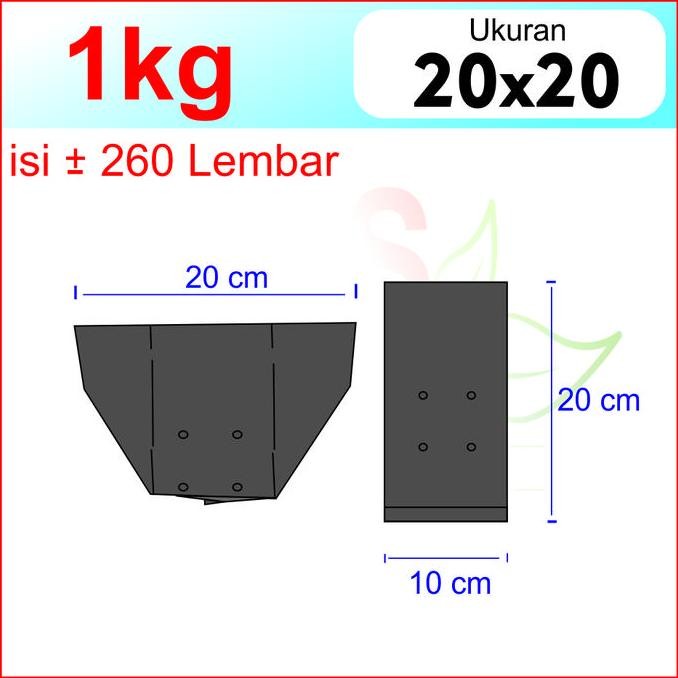 Polybag Polibag Polibek Kiloan 1kg Tebal Semua Ukuran15x10 20x20 30x30