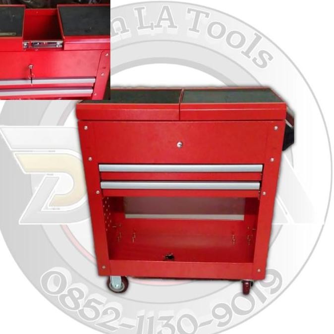 Tool box Roller Cabinet 2 laci lemari perkakas kunci kunci bengkel