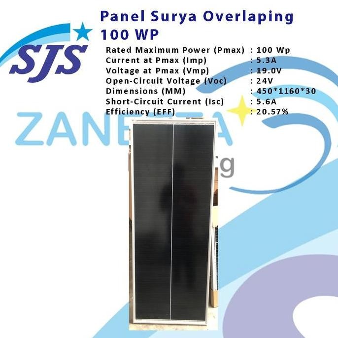 Panel Surya Mono 100wp Overlapping Shingled Solar cell