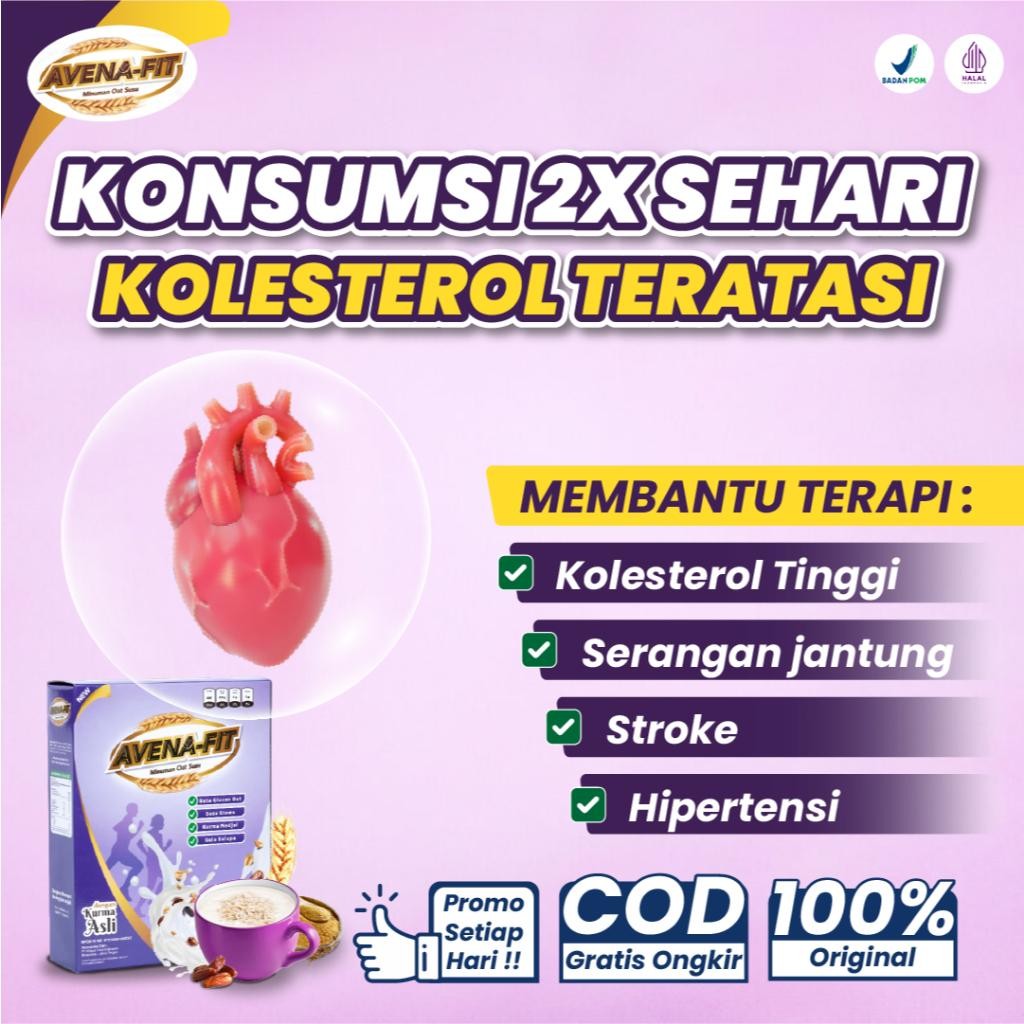 

SBID Promo Avena Fit - Sereal Oat Susu Solusi Penurun Kolesterol dan Menjaga Kesehatan Jantung Secara Alami