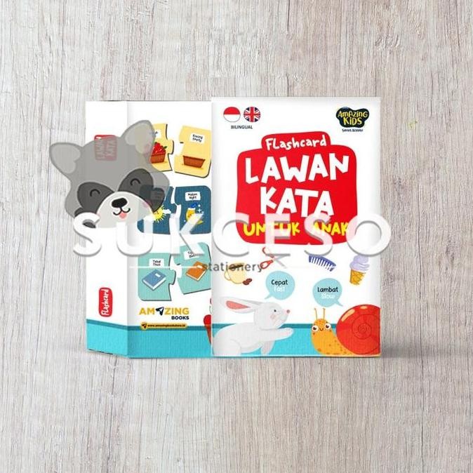 AMAZING Flashcard Lawan Kata / Kartu Edukasi Anak