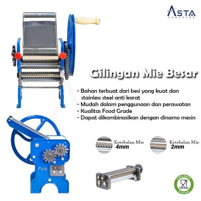 Asta Gilingan Mie Gilingan Adonan Pizza Manual Pasta Maker Besar