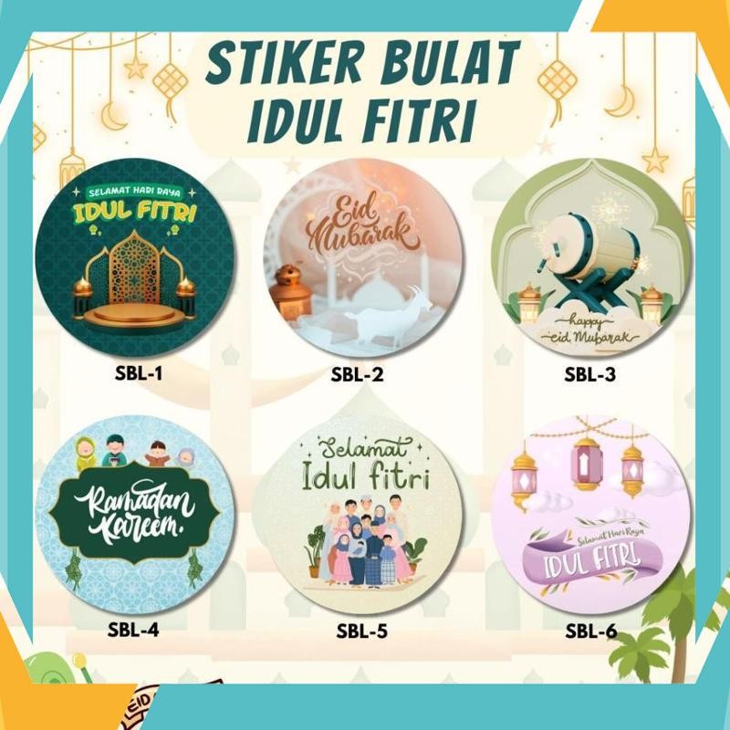 

Cuci Gudang Sticker Bulat Lebaran Idul Fitri Stiker Cookies Kue Ramadhan Toples Hampers Cake RDY-16