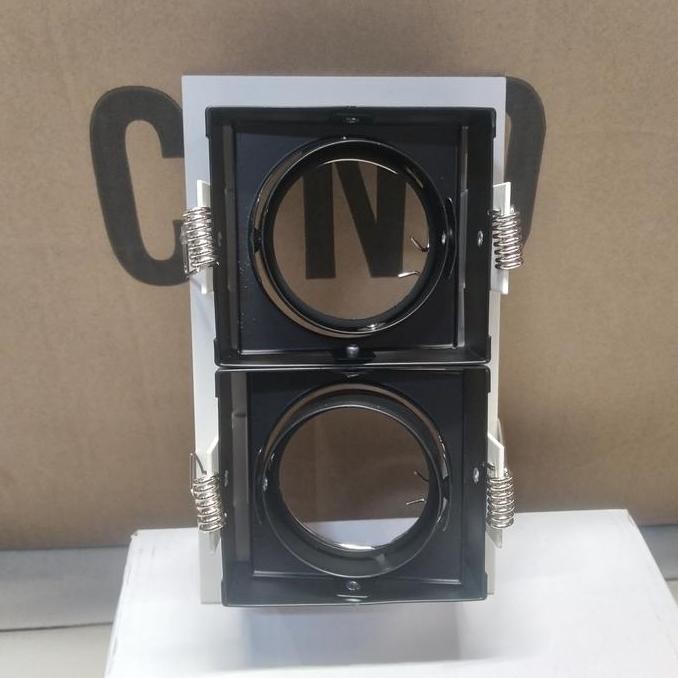 Kap Lampu Downlight 2 Gang Mr16/Kap Spotlight Sorot 2Gang Mr16 Gu5.3