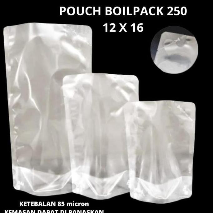 

Pouch Boilpack 250 Gram Kemasan Bubuk Kopi Gula Snack