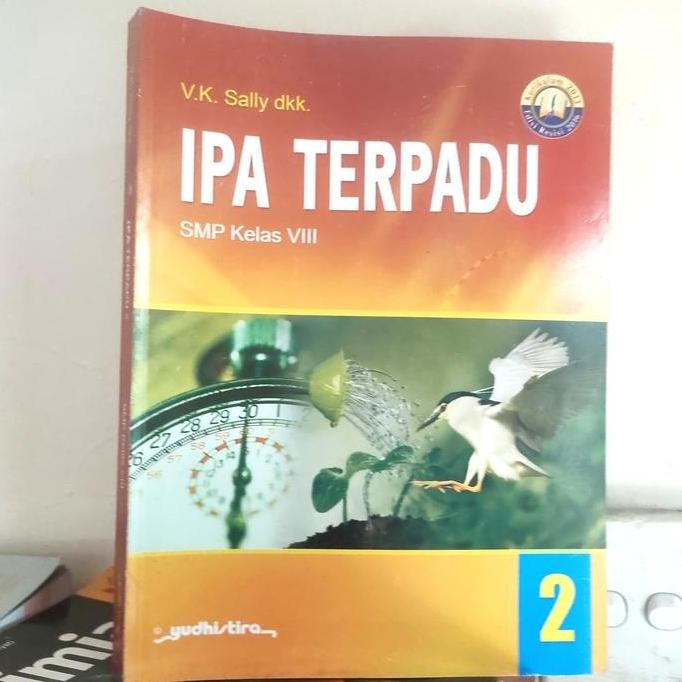 buku bekas IPA terpadu kelas 8 SMP k13 Yudhistira Redy 