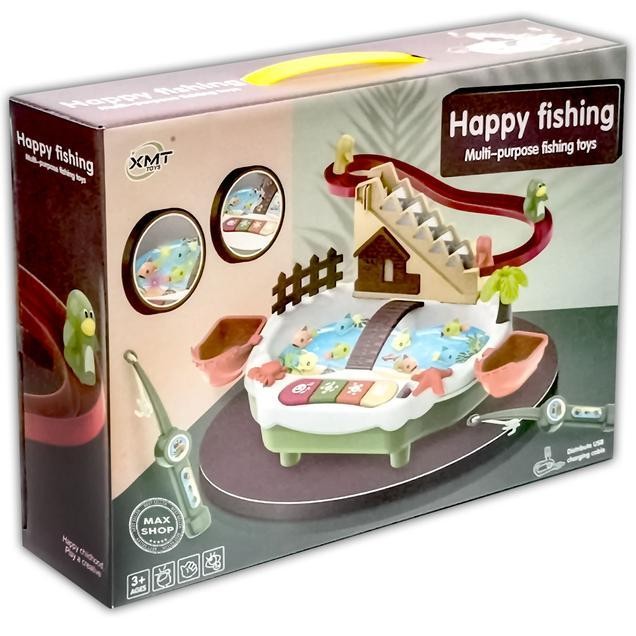 Happy Fishing 9941 2In1 3D Colorful Lht Mainan Anak Pancing Ikan