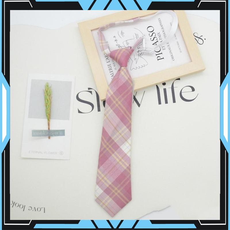 Promo Dasi Kotak-kotak JK Dasi Wanita Gaya Korea Aksesoris Seragam Aksesori Seragam Sekolah Pendek G