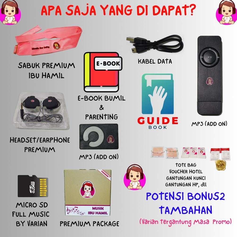 Terlaris | Terbaru | Best Seller | Termurah Musik Klasik Ibu Hamil Headsets Mp3 Musik Rohani Bayi Sa