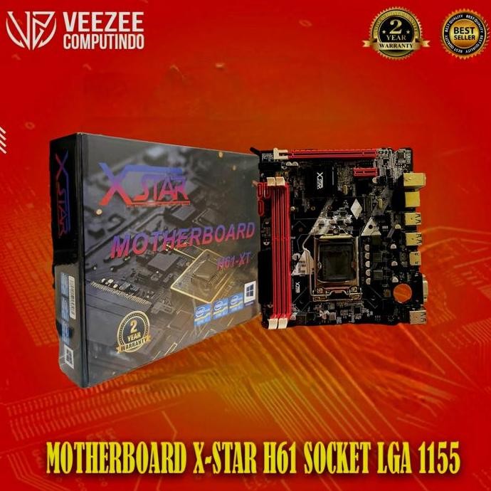 Motherboard Mobo X-Star H61 LGA1155 Slot SSD NVMe