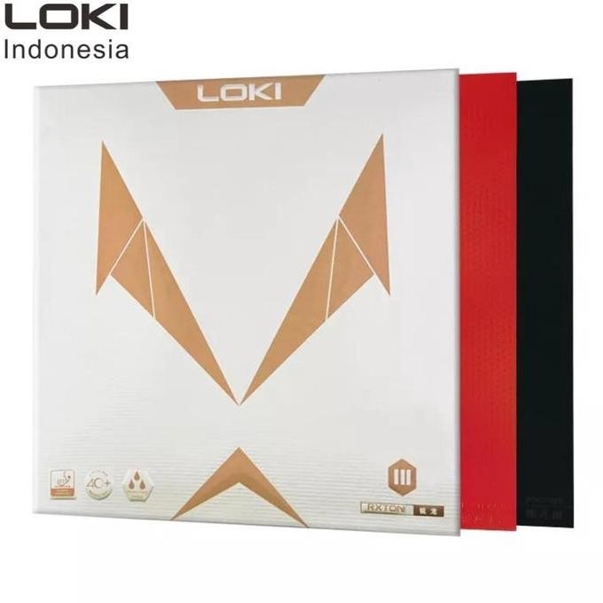 LOKI RXTON 3 MAX Rubber Pingpong - Table Tennis - Black