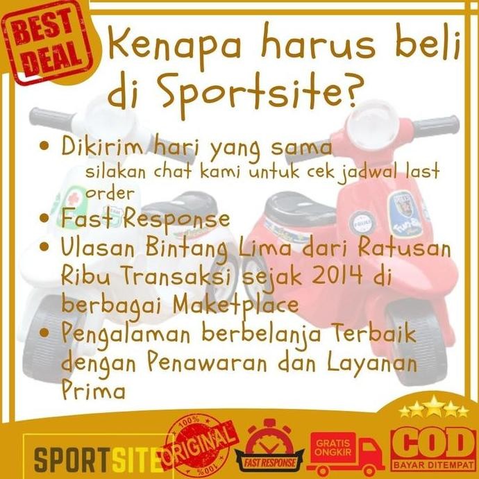 Vespa Fun Bike Mini Mainan Sepeda Motor Anak Scooter Roda Tiga 3 Murah