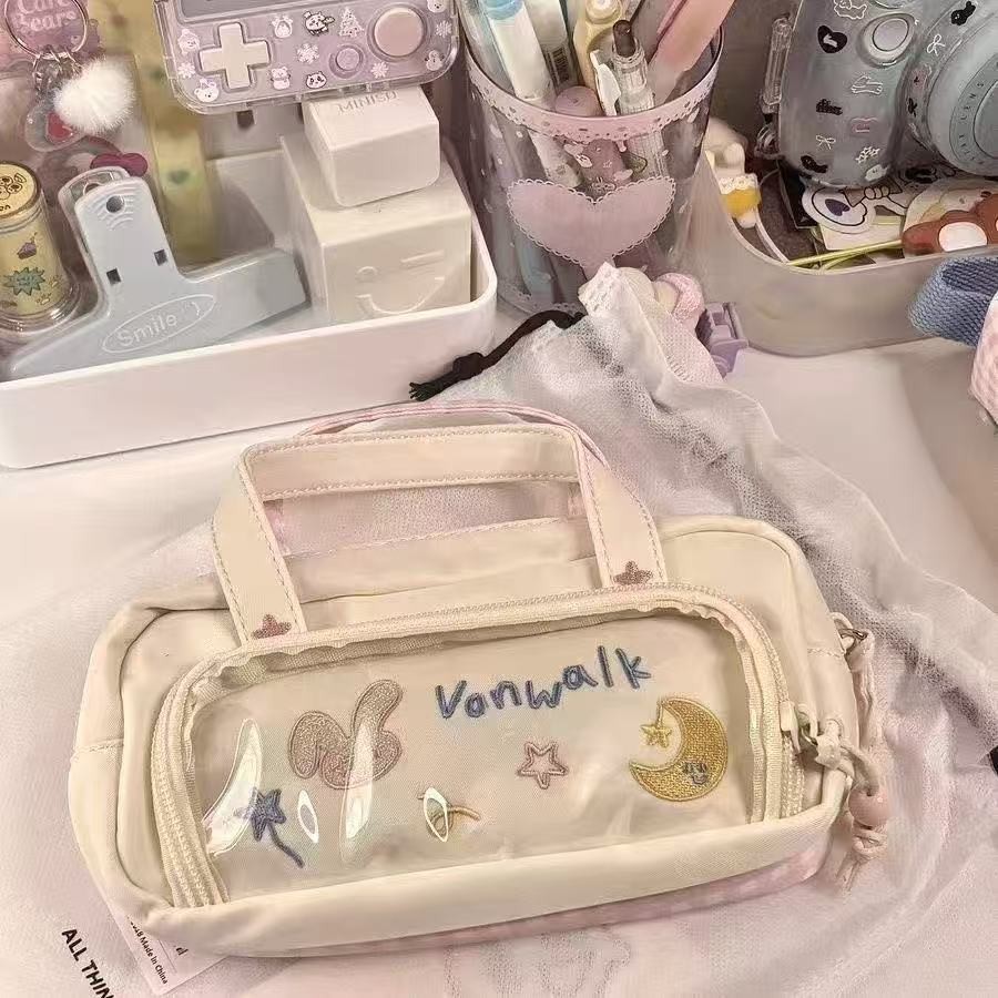 

Kotak Pensil Bordir Puff Grid Pink#Kotak Pensil Alat Tulis Berkapasitas Besar#Tas Buggy