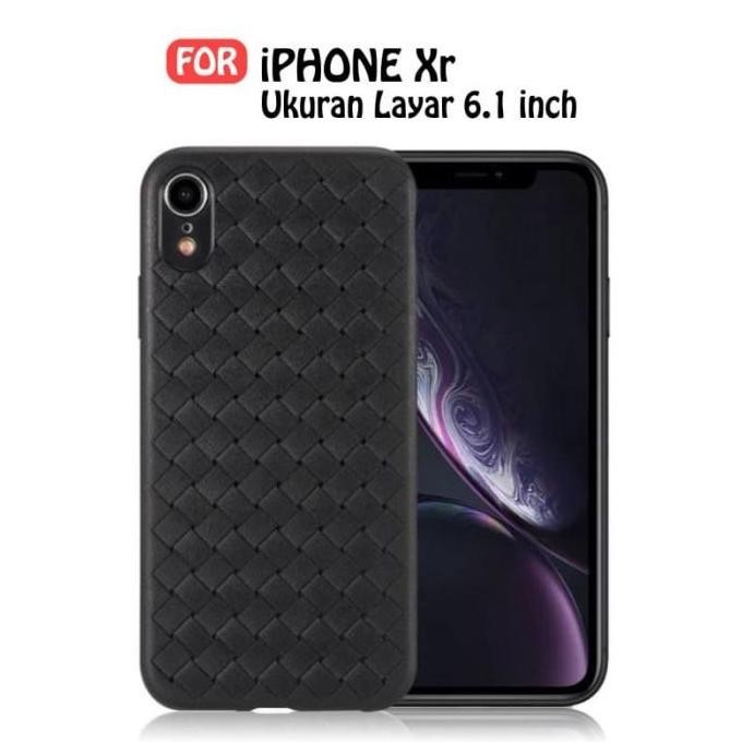 Soft Case iPhone XR Casing Cover HP Original Premium Woven Silicone