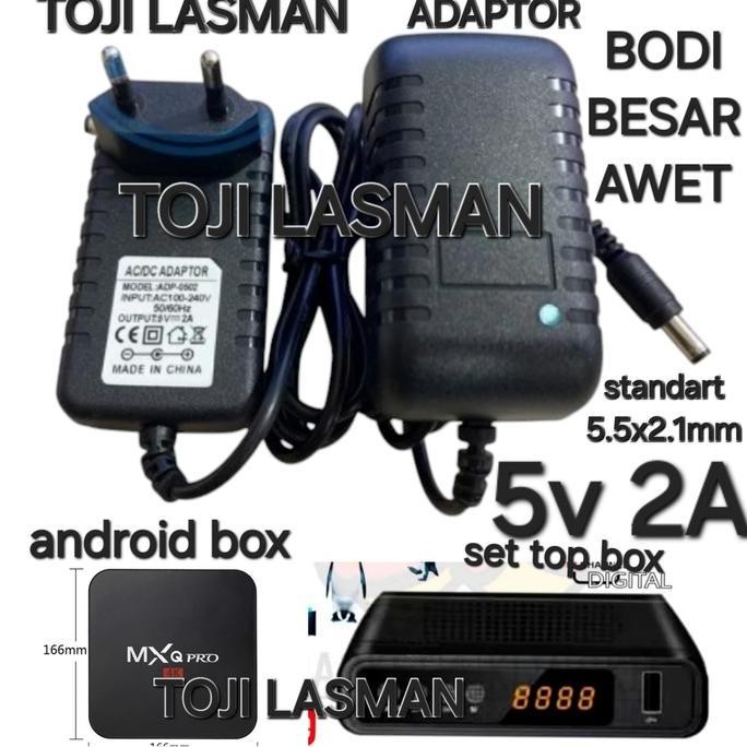 ( ADAPTOR TV BOK BOX  STB SET TOP BOX BOK 5V 2A ) COLOKAN PSU TRAVO POWER SUPPLY ANDROID BOX BOK STB