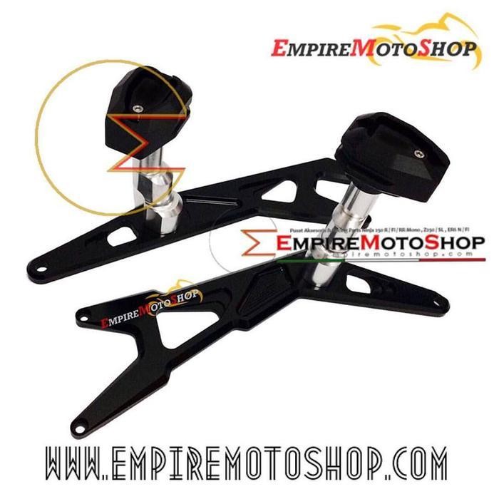 Frame Slider Cnc Ninja 250 Fi Hitam Original Dan Terpercaya