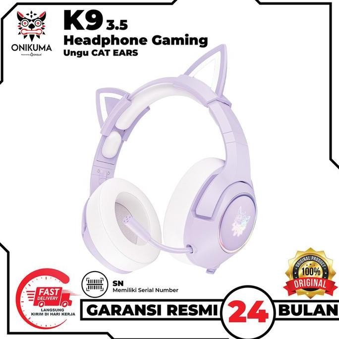 INSTAN ONIKUMA K9 HEADSET GAMING ELITE STEREO HEADPHONE GAMING ORIGINAL - EARPHONES GAMING KARAKTER 