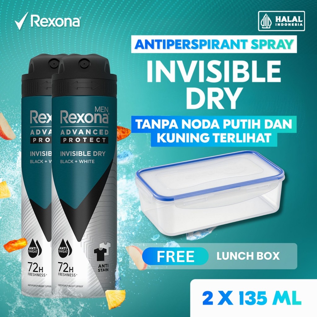 BUY 2 REXONA MEN LIMITED EDITION FIFA ANTIPERSPIRANT AEROSOL DEODORANT SPRAY INVISIBLE DRY 135ML FRE