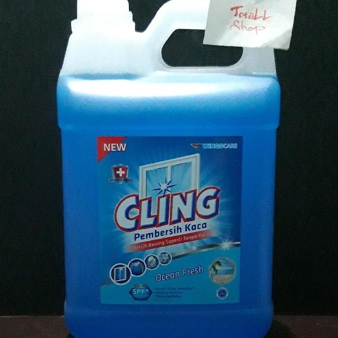 Ready Stock Cling Pembersih Kaca Ocean Fresh 4L