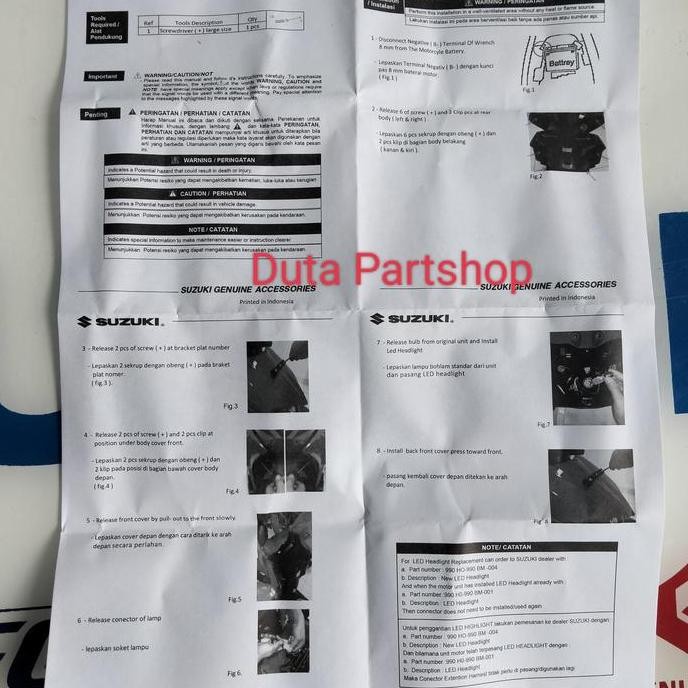 Ready  bohlam lampu depan led Nex 2 SGP