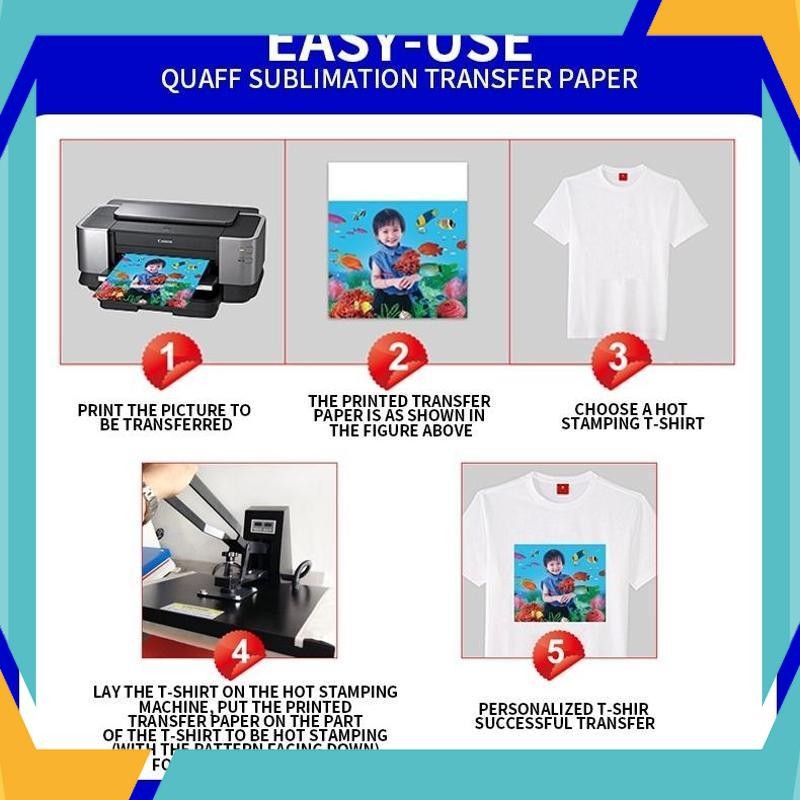 

Promo Kertas Sublimasi Fast Dry A4 100Lembar / A3 50Lembar 100gsm Kertas Sablon Sublim Transfer Paper MFR-12