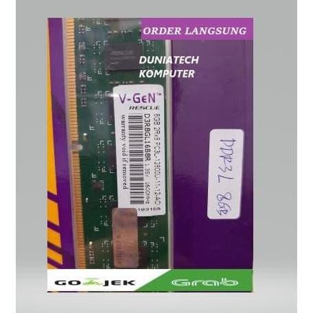 DDR3L 8gb PC 12800 VGEN Longdimm DDR3 L 8 GB RAM V-GEN PC KOMPUTER
