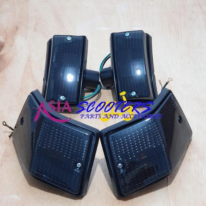 Promo Lampu Sen Sein Vespa Px Smoke Diamond Import COD