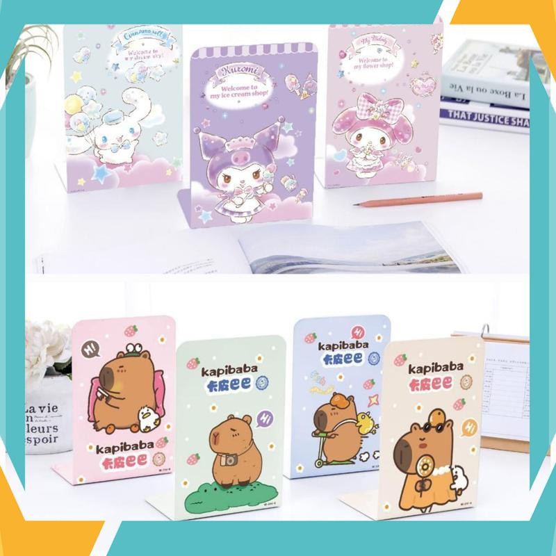 

Cuci Gudang [FREE DUS] 1 Set Isi 2 Pcs Book End Stand / Sandaran Penyangga Buku SNR Sanrio Kuro Melodi Cinamon Capybara Kapibara 3777 3761 JLA-55