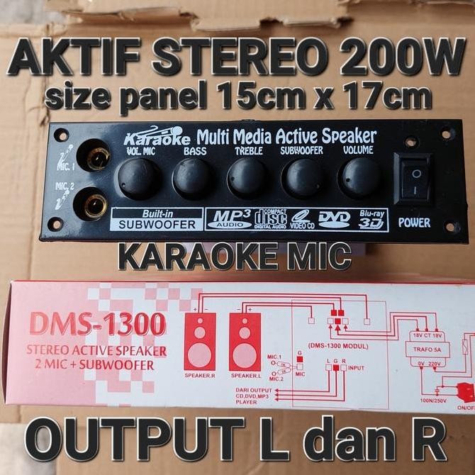 KIT PCB SPEAKER AKTIF DMS 1300 PLATINUM STEREO MIC
