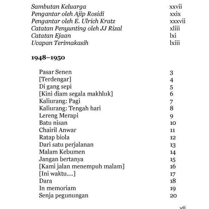New SITOR SITUMORANG : Kumpulan Sajak 1948-2008 (HC) (Cet-2)