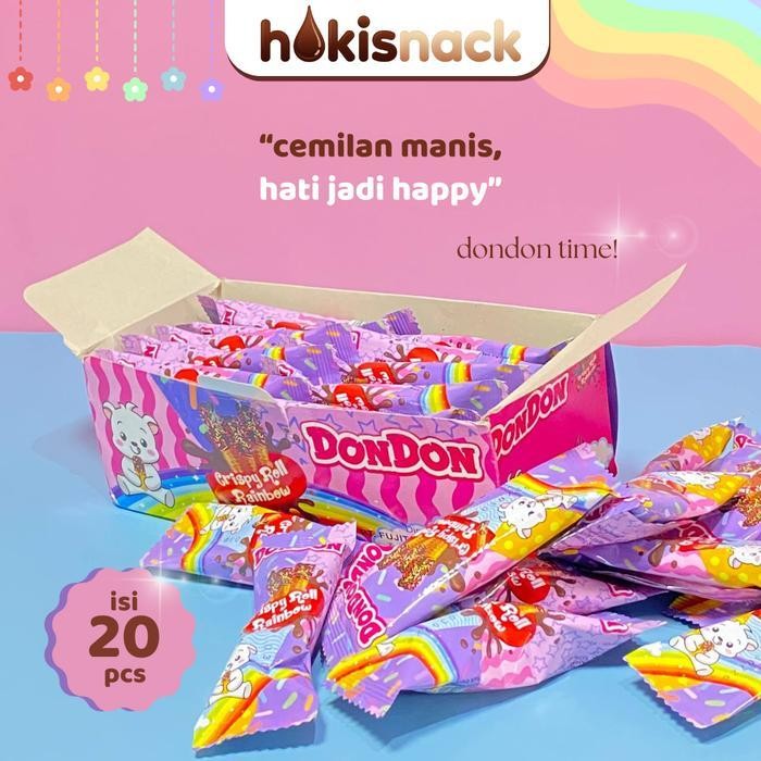 

DD DonDon Crispy Roll Rainbow Snack Cemilan Manis Isi 20pcs Food Jajanan Anak Camilan Makanan Ringan