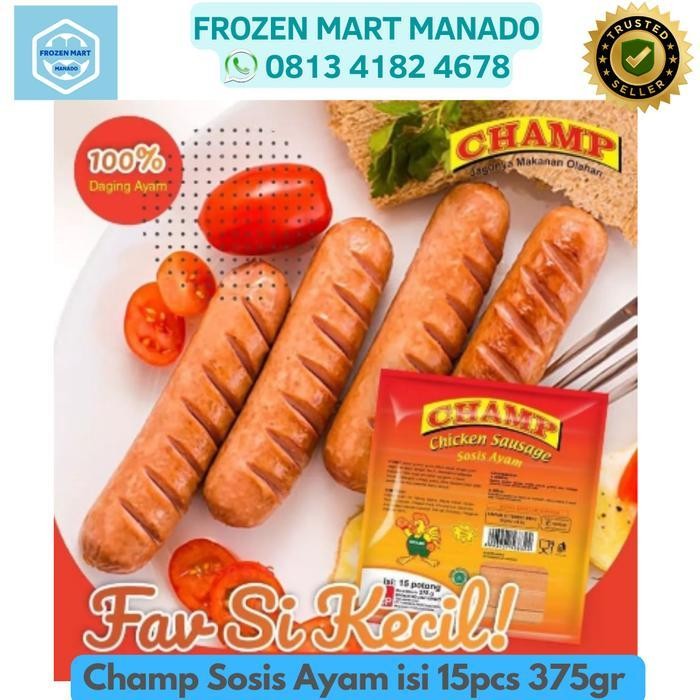 

MN Champ Sosis Ayam 375gr - Frozen Mart Manado (Frozen Food)