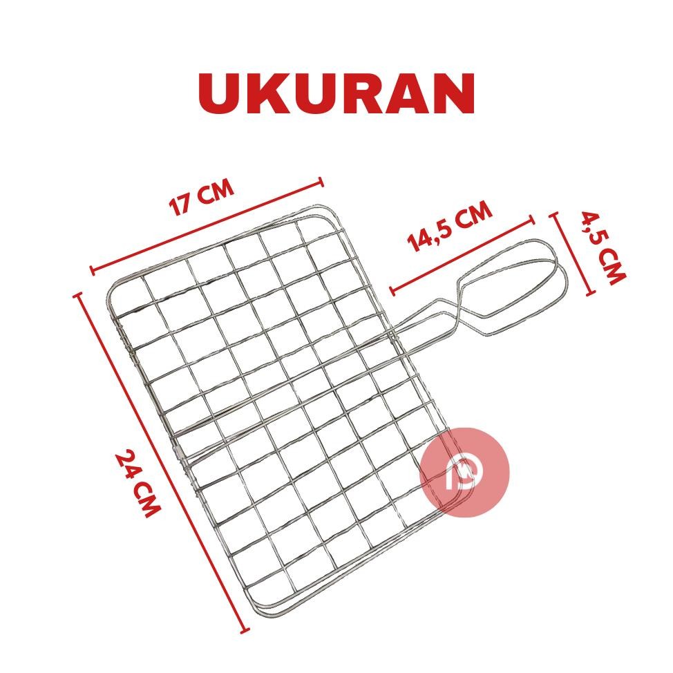 Bisa Cod Alat Panggang Stainless Jepit Mini Serbaguna | Panggangan Ikan Mini | Panggangan Jepit Mini