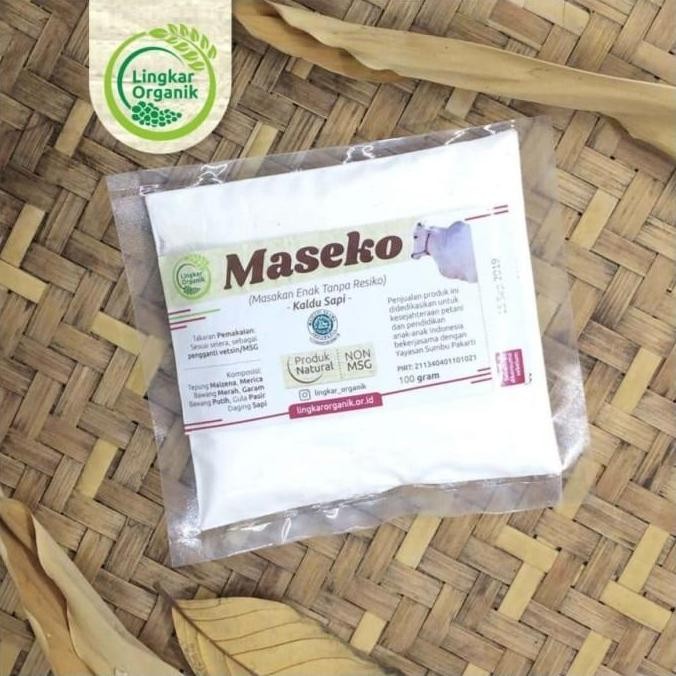 

Kaldu Sehat Maseko Sapi Lingkar Organik Refill Plastik 100gram