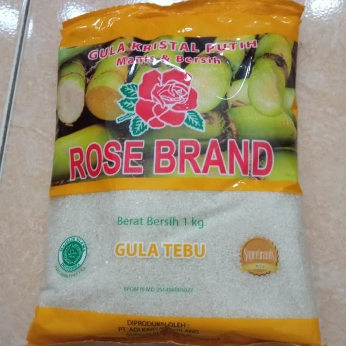 

Gula pasir rose brand 1 kg tebu