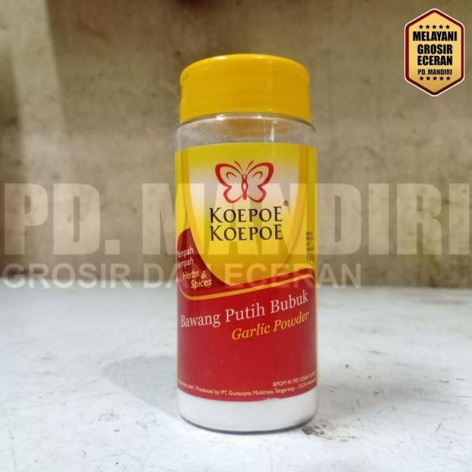 

KOEPOE BAWANG PUTIH BUBUK 130 GR / GARLIC POWDER
