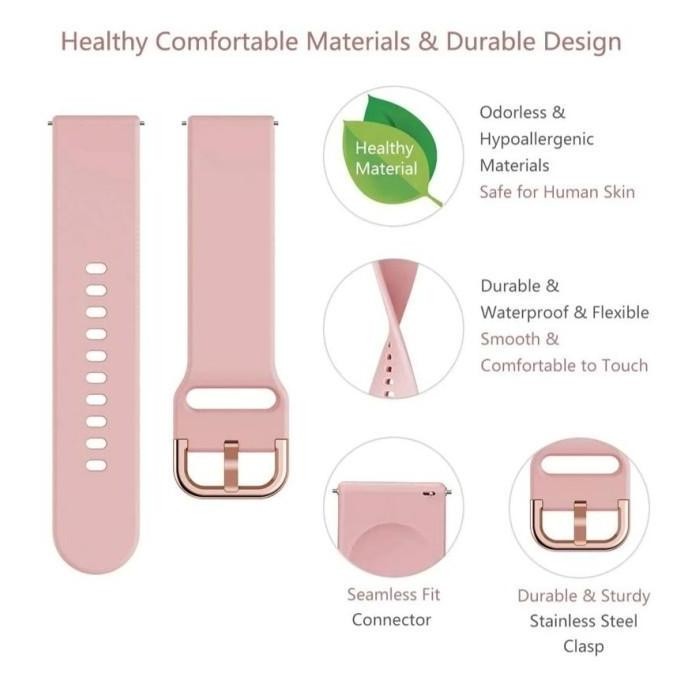 Amzfit Bip-Amazfit Bip Lite-Amazfit Bip S-Strap Slicon-Tali jam tangan