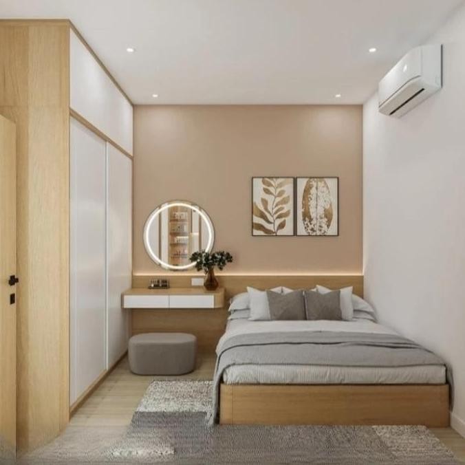 kamar set minimalis, set kamar tidur, bedroom set, paket kamar tidur, wardrobe, lemari pakaian dipan