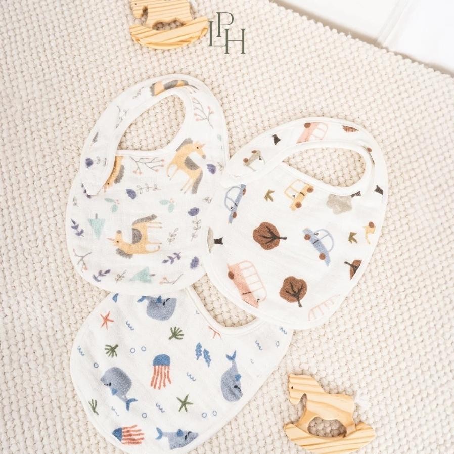 Little Palmerhaus Snappy Bib Celemek Bayi