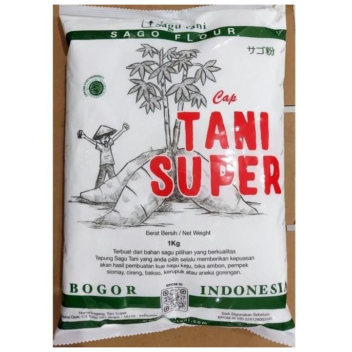 

TEPUNG SAGU TANI SUPER 1 KG Asli Bogor
