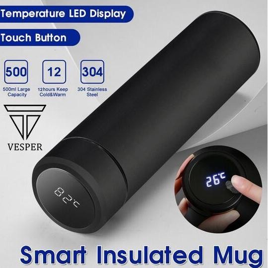 tumbler thermos stainless smart temperature LED cup / termos minuman