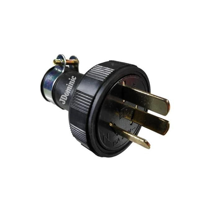 AC plug I type - steker genset colokan kaki 3 listrik model miring seteker jenset colok 3 lubang pin