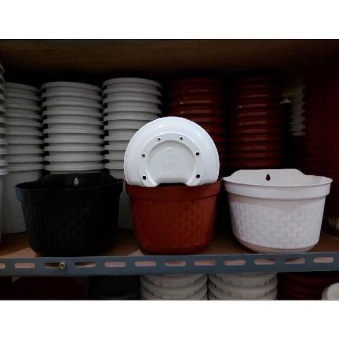 Pot Dinding HAFA 20,pot rotan plastik,pot tempel dinding