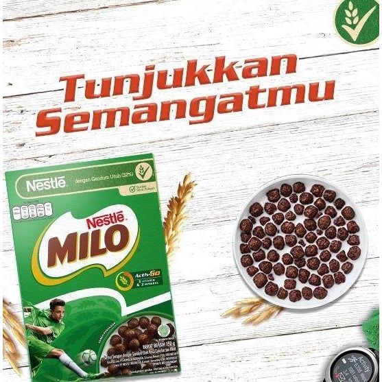 

Nestle Milo Cereal Ball 330 gram Sarapan Sereal Gandum Cokelat