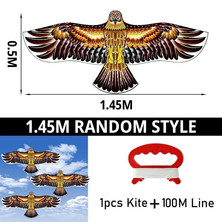 100% Ori Gv23 Layangan Elang Jumbo Mainan Pantai Terbang Dengan Angin Kencang & Benang Layang Anak K