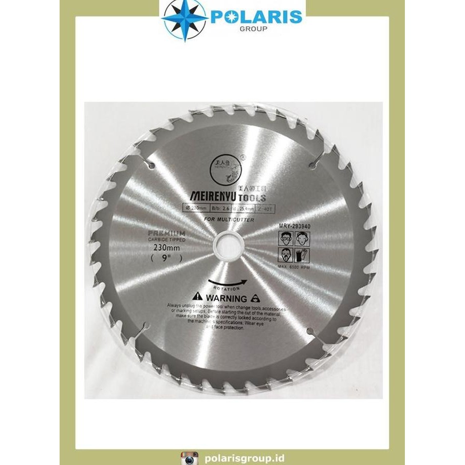 MATA CIRCULAR 9" X 40T / T.C.T CIRCULAR SAW BLADE 230mm / MRY-293940