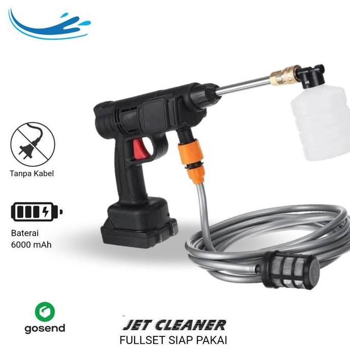 JET CLEANER CORDLESS CUCI MOBIL MOTOR HIGH PRESSURE ALAT CUCI STEAM ORIGINAL DAN TERPERCAYA
