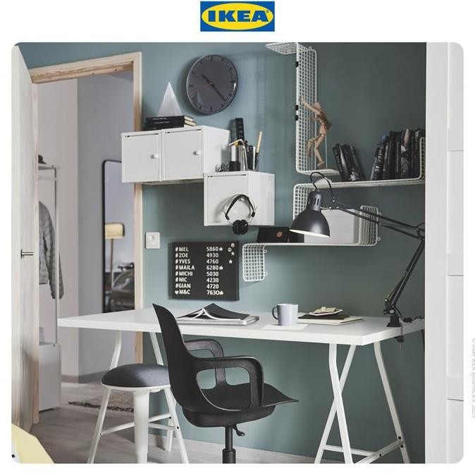 

IKEA SVENSAS Papan Memo Berlubang Dengan Huruf 30x40 cm Plastik